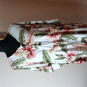 Tropical Group Dolman Sleeve Blouse
